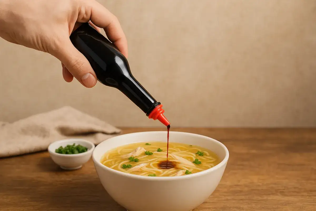 Doprawianie zupy sosem sojowym. Czy sos sojowy można zastąpić maggi? Pytanie, na które odpowiedź znajdziesz w smaku.